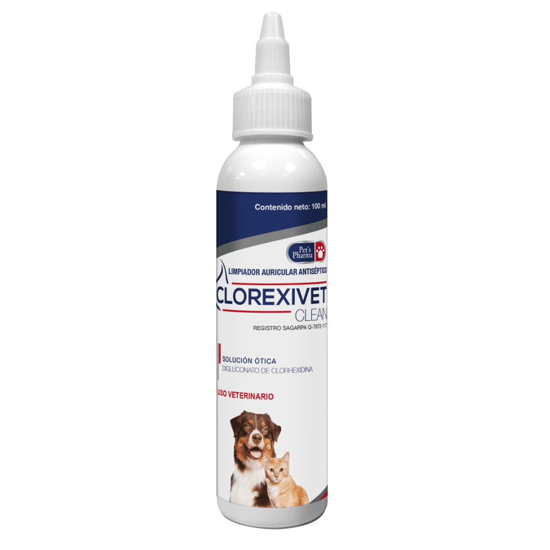 Clorexivet Clean Solución Ótica 100ml - Pet's Pharma Clorexivet Clean Solución Ótica 100ml - Pet's Pharma